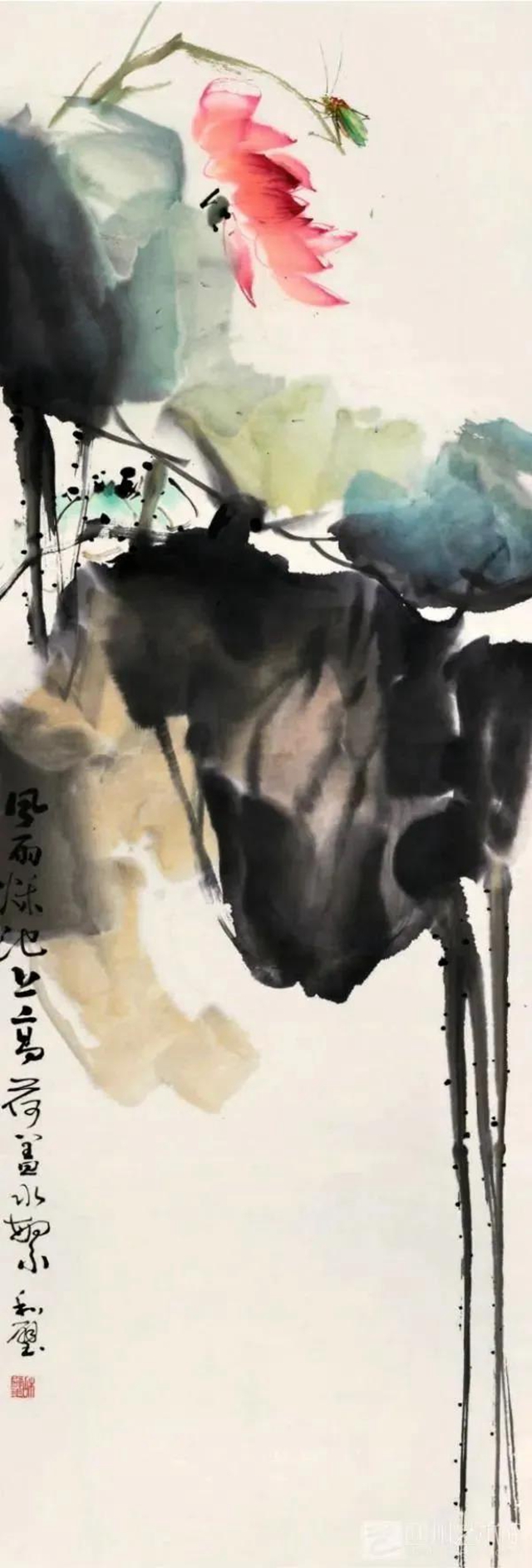 《國(guó)防時(shí)報(bào)》重磅聚焦敘永籍著名畫家劉和璧的寫意荷花(圖8)