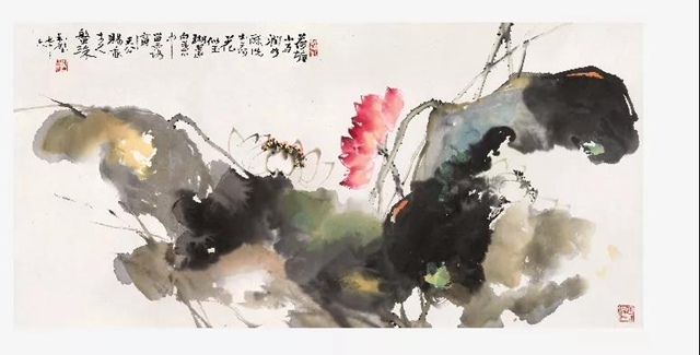 《國(guó)防時(shí)報(bào)》重磅聚焦敘永籍著名畫家劉和璧的寫意荷花(圖15)