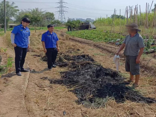 最高可罰款2000元 納溪區(qū)東升街道依法查處多起焚燒秸稈行為