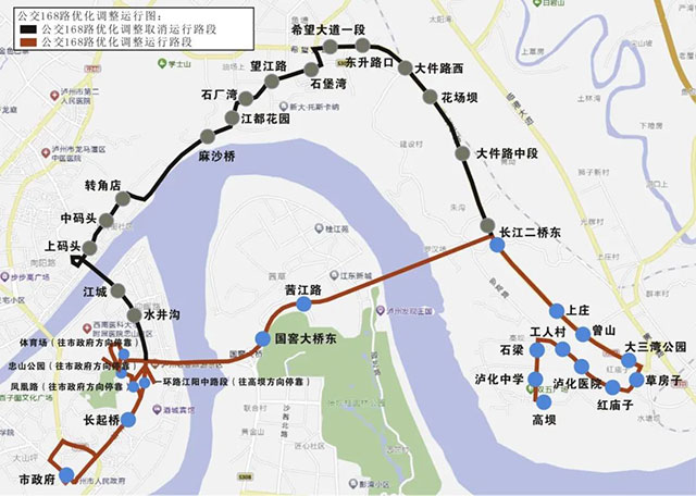 瀘州長江二橋及其連線7月1日試通車，公交線路這樣走
