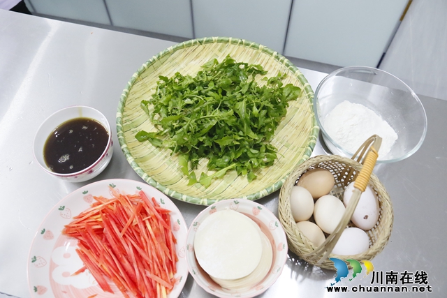 6做薺菜春卷需要的材料.JPG