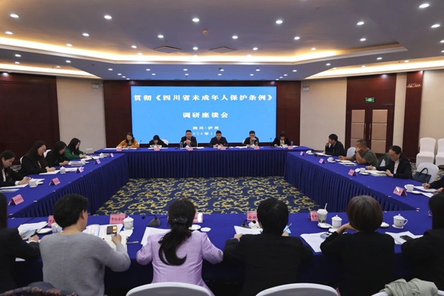 省婦兒工委辦調(diào)研組來瀘開展《四川省未成年人保護條例》貫徹落實情況調(diào)研