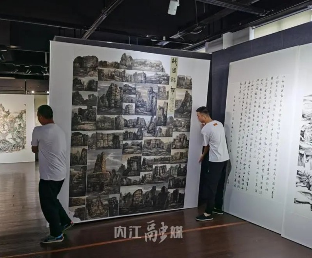 現(xiàn)場(chǎng)劇透！這個(gè)書畫展，內(nèi)江人必打卡