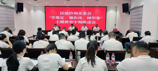 民建瀘州市委會召開主題教育中期推進會