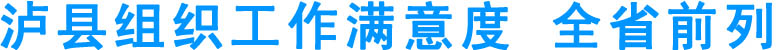 瀘縣組織工作滿意度 全省前列(圖1)