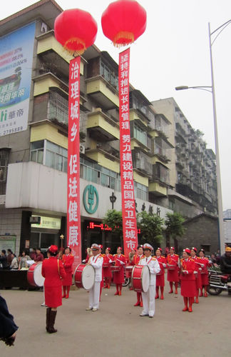 羅漢鎮(zhèn):宣傳愛衛(wèi)精神 倡導健康生活(圖1)