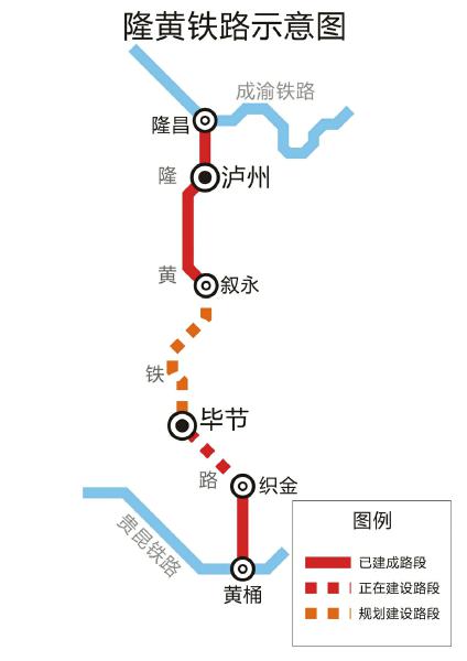 川最便捷出海通道隆黃鐵路敘畢段有望明年開工(圖1)