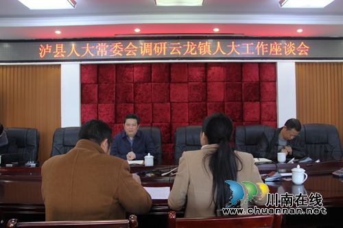 瀘縣人大常委會主任顏習(xí)林到云龍鎮(zhèn)調(diào)研2018年人大工作(圖1)