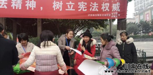 瀘州市江陽區(qū)北城街道人大工委開展“國家憲法日”普法宣傳活動(dòng)
