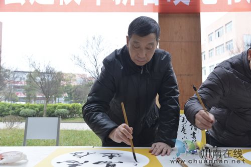 三縣一區(qū)硬筆書(shū)法精品聯(lián)展在瀘縣建校開(kāi)幕(圖7)