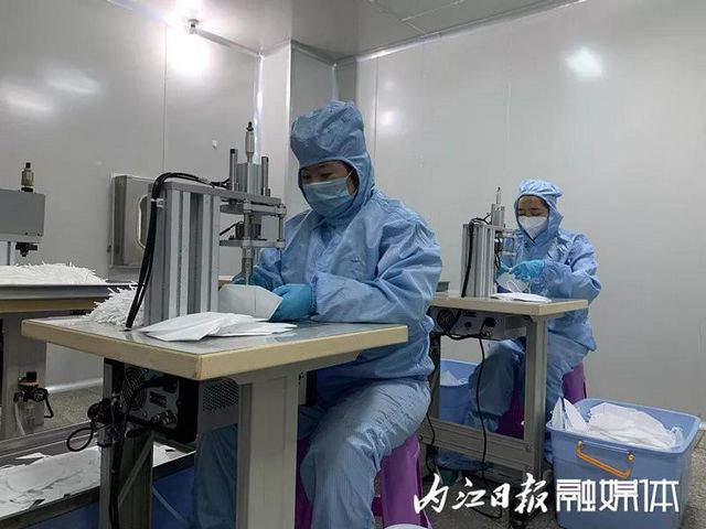 奇跡！短短7天 日產(chǎn)5000“內(nèi)江造”民用KN95口罩正式試產(chǎn)(圖4)