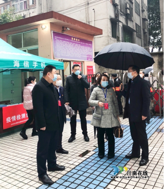 徐斌督導(dǎo)江陽區(qū)北城街道疫情防控工作(圖1)