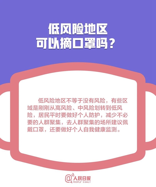 低風(fēng)險(xiǎn)地區(qū)可以摘口罩了嗎？關(guān)于口罩的10個(gè)最新問題全講清(圖2)