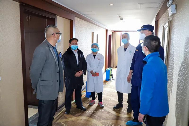 瀘州消防聯(lián)合多部門對疫情防控重點單位開展消防安全指導務(wù)指導(圖2)