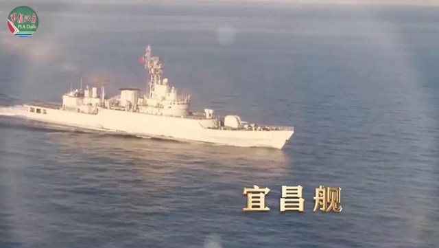 海軍九艘“湖北籍”艦艇集體出鏡：你為我命名，我為你加油！(圖5)