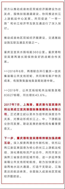 唱好“雙城記”建好“經(jīng)濟(jì)圈”！重慶港攜手宜賓港達(dá)成這些共識(shí)(圖2)