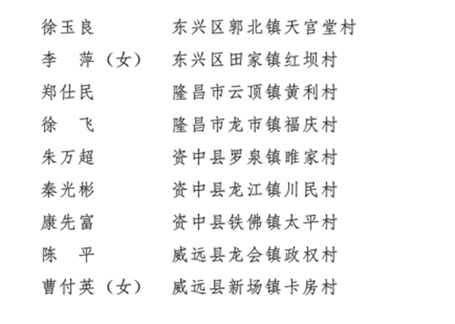 干得漂亮！內(nèi)江這些單位和個(gè)人被省、市命名表?yè)P(yáng)！(圖10)