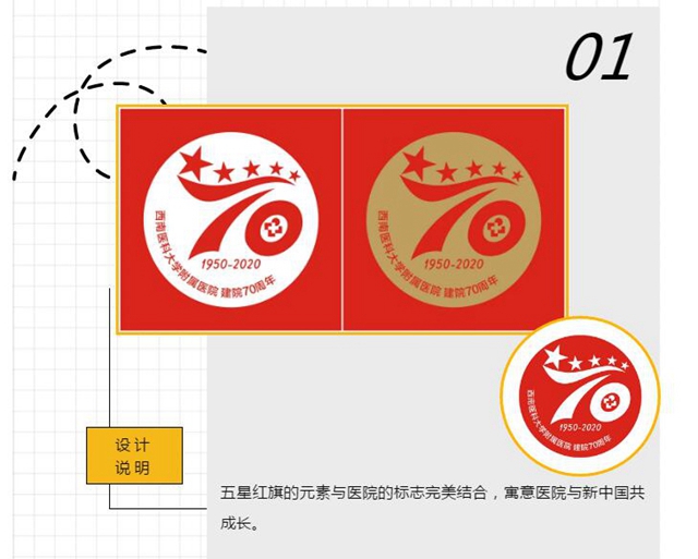 西南醫(yī)大附院70周年院慶logo，由你來定！(圖1)