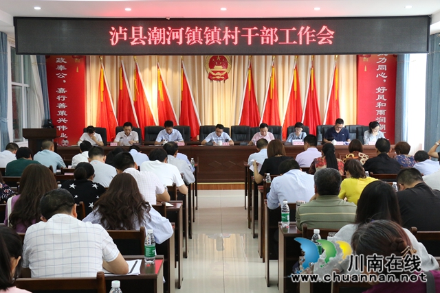 瀘縣潮河鎮(zhèn)召開2020年鎮(zhèn)村干部工作會(huì)(圖1)