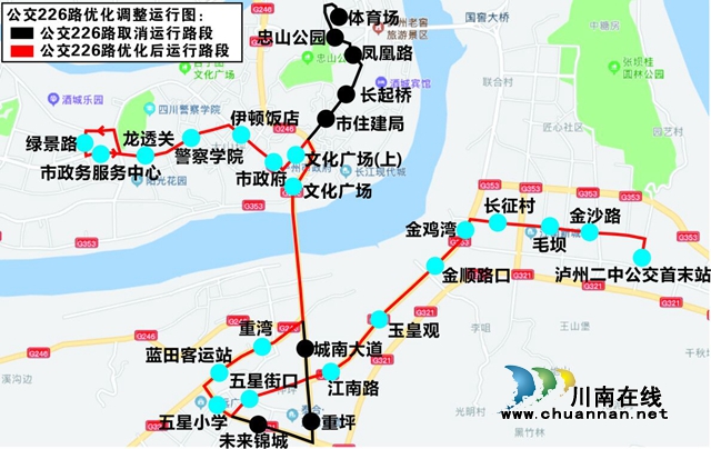 瀘州長(zhǎng)江大橋明起恢復(fù)通行 19條公交線(xiàn)路將這樣走！(圖1)