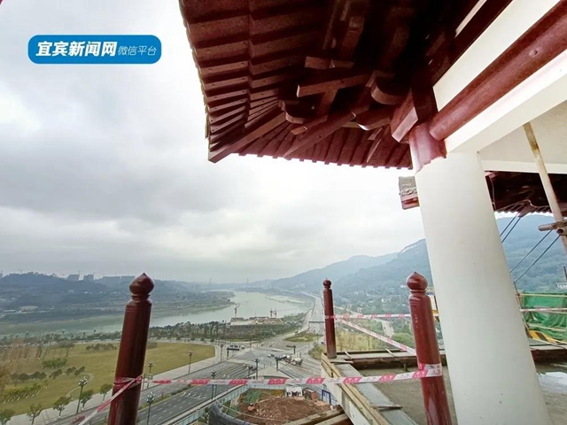 正式亮相！宜賓主城區(qū)又一新地標(biāo)來(lái)了！唐式樓閣，古色古香！(圖8)