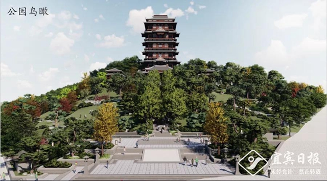 正式亮相！宜賓主城區(qū)又一新地標(biāo)來(lái)了！唐式樓閣，古色古香！(圖12)