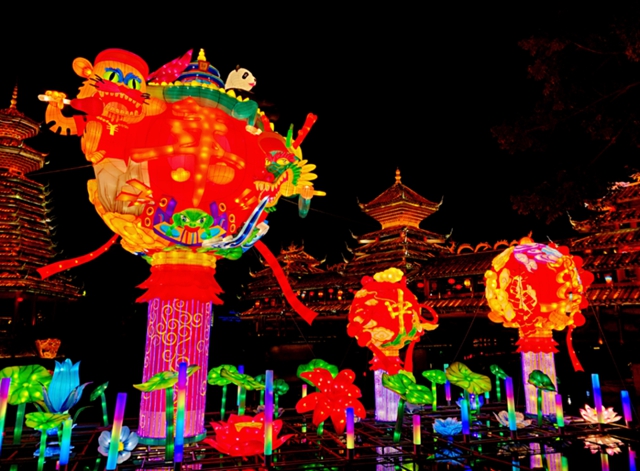 自貢彩燈點亮深圳！超多美圖，快來一睹！(圖7)