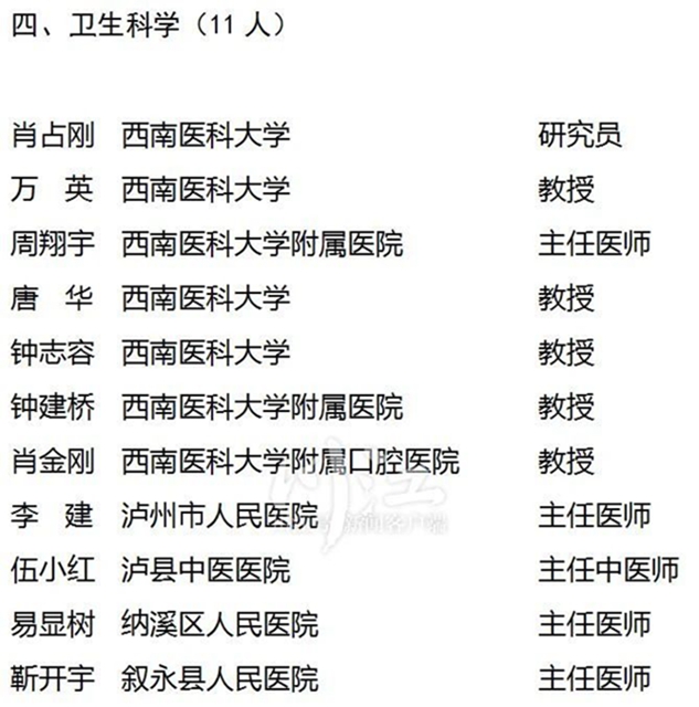 公示 | 第九批瀘州市學(xué)術(shù)和技術(shù)帶頭人建議人選名單來(lái)了！(圖3)