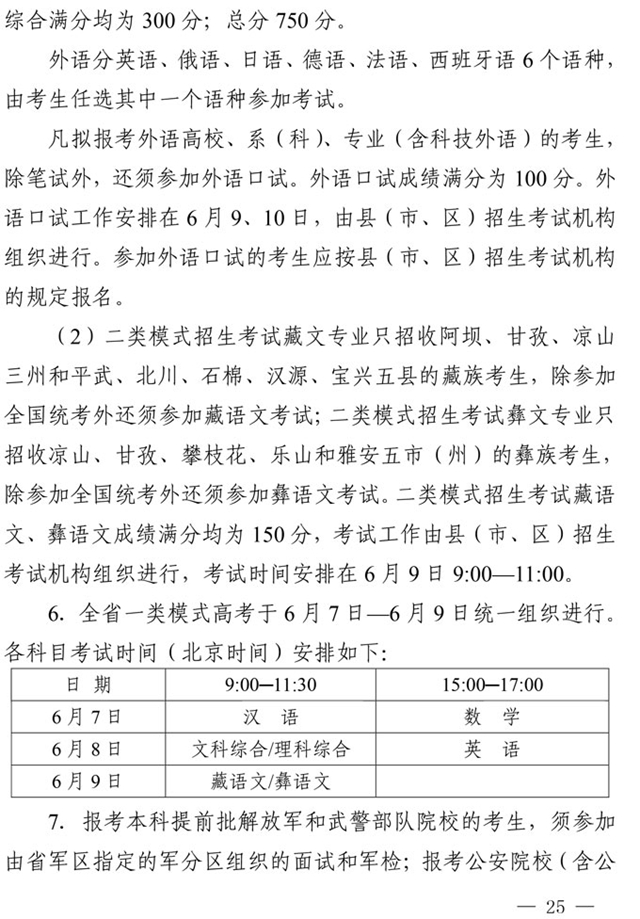 最新！四川省2021年高考實(shí)施規(guī)定出臺(tái)(圖12)