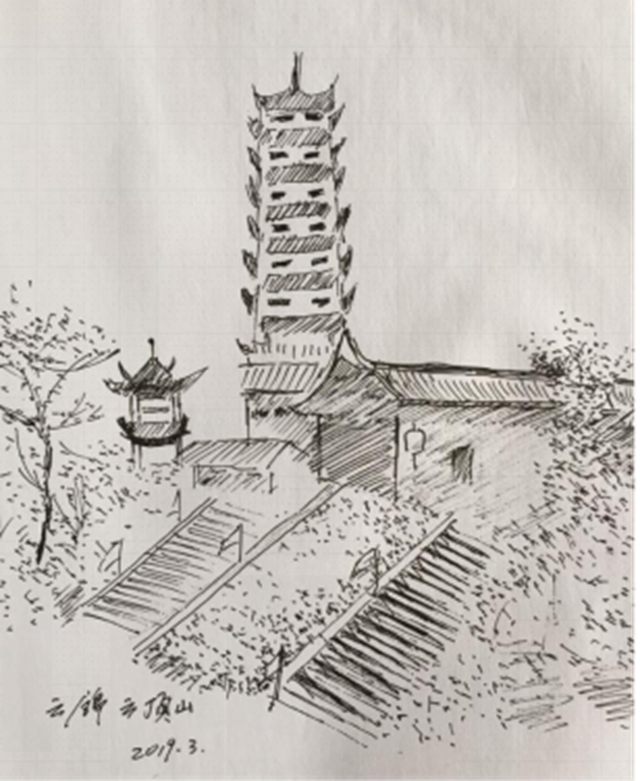 劉盛源：瀘州縣區(qū)景點(diǎn)鋼筆速寫(xiě)(圖6)