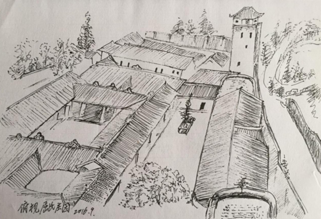 一個瀘州作家的鋼筆畫——劉盛源：瀘州縣區(qū)景點鋼筆速寫