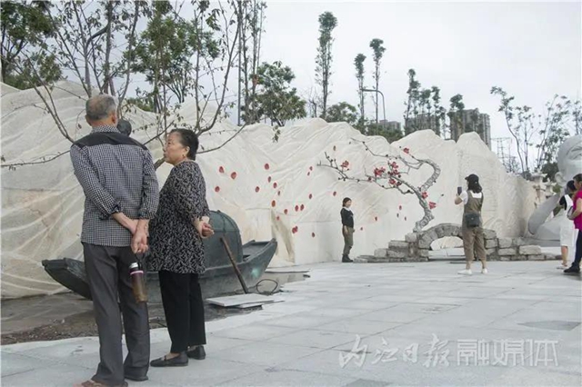 50米雕塑墻驚艷亮相！內(nèi)江這座全新打造的濕地公園下月投用(圖7)