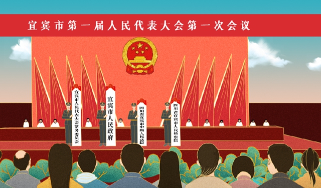 “宜賓百年印記”手繪圖出爐！超100個(gè)場(chǎng)景，細(xì)節(jié)太驚艷……(圖6)