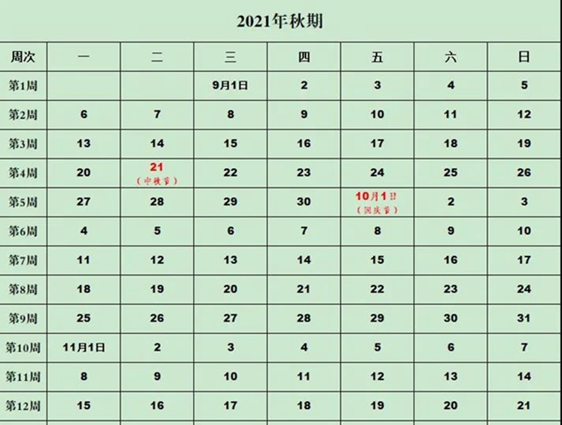 瀘州市中小學8月29至31日分年級錯時、錯峰返校?。ǜ剑盒聦W期校歷）(圖2)