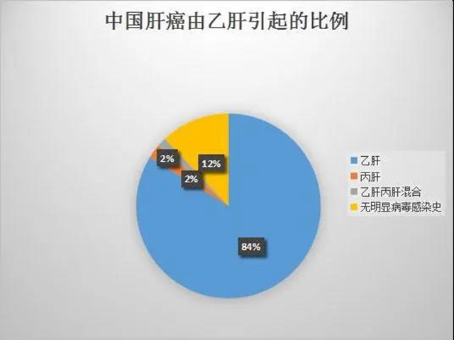 中國肝癌由乙肝引起比例高達(dá)84％，乙肝成肝癌最大的致癌因素！