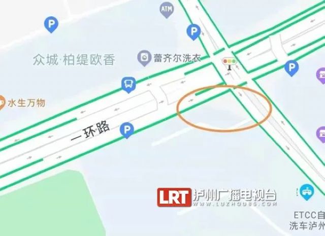 下周，瀘州沱三橋橋頭將新增車道